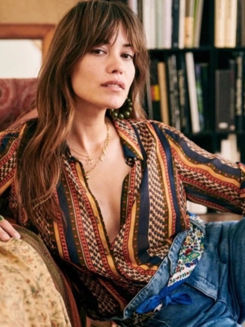 ✨SÉZANE✨ Tianna Blouse in Maya Print